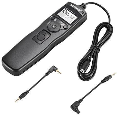 Neewer Timer Telecomando per Scatto Remoto con Cavo Compatibile con EOS 550D/Rebel T2i, 450D/XSi, 400D/XTi, 350D/XT, 300D, 60D, 600D, 500D, 1100D, 1000D, 1D, 1D Mark II, 1D Mark II N etc.