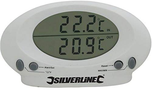 Silverline 675133 Termometro per Interno/Esterno, -50 °C - + 70 °C