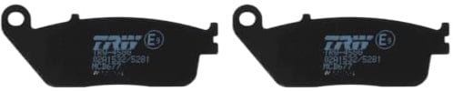 TRW MCB677 Brake Pad Set Disc Brake Organic Allround Compatible for Brixton Cromwell - Front Axle and Other Vehicles
