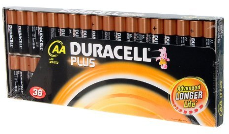Duracell Plus AA Batteries LR6 MN1500 1.5v PACK OF 36