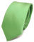 TigerTie Herren Krawatte 6 cm schmale Satin Tie in grün hellgrün gelbgrün einfarbig uni Business, festliche Veranstaltungen und Freizeit