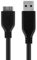 CELLONIC® USB Tablet Charger Replacement for Samsung Galaxy Note Pro 12.2 / Galaxy Tab Pro 12.2 1m Fast Charging 1A Micro USB 3.0 Data Cable Adapter - Black