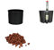 Set´s für Hydropflanzen Set4 Blumentopf Corona 09/07 schwarz Ø 09.0cm H 07.5cm +KT+WA+BT