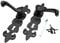 Bulk Hardware BH01855 Set Maniglia per Serratura Porta con Chiave, Motivo a Giglio, Finitura Anticato, Nero Anticato
