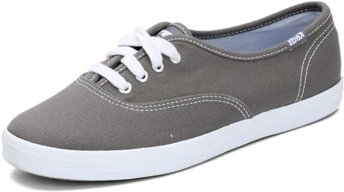 Keds womens Champion Canvas Sneaker, Graphite, 5.5 Wide US