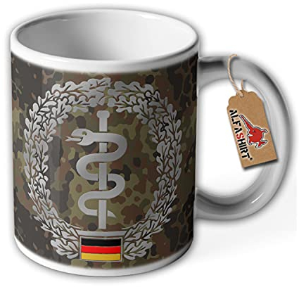 Barettabzeichen Sani Sanitäter Rettung Rettungskraft Bundeswehr - Tasse #1969