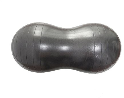 Naturasan Gymnastikball Erdnussball Therapie Physio Rolle ca. 100 x 50 cm Fitnessball Doppelball Yoga Pilates Eggball Eierball Peanut Ball Sitzball Trainingsball Gymnastik Ball