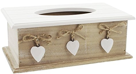 Tissuebox White Heart