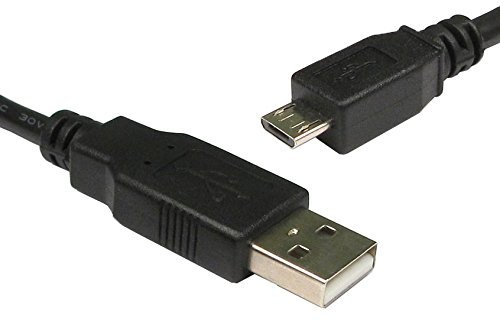 PCSL Brand - USB to Micro USB Controller Charge Cable/Lead (0.5m, Black) to fit Sony Playstation 4 and Xbox One - PS4