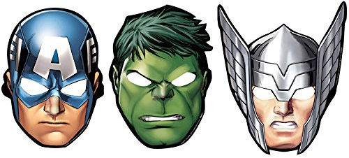Avengers Paper Masks 8pk
