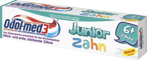 Odol-Med 3 Junior Zahnpasta zum 6+ Jahre Kinder, 50 ml (Packung mit 3 Stück)