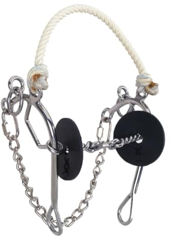 Reinsman Unisex-Erwachsene 223 Golden Glide Offset Dee Snaffle with 3/8 Twisted Dogbone Stage A Pferde-Bits, 3” Rings, 5” Mouth Dog Bone