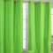Homescapes 2er Set eifarbige Ösen Gardinen je B137 x L182 cm aus 100% Baumwolle, blickdichte Vorhänge/Dekoschals/Ösenvorhänge für Wohnzimmer oder Küche, grün