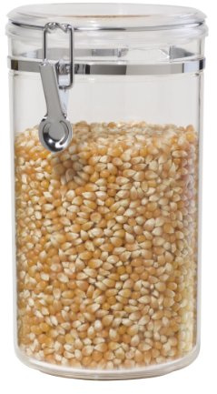 Oggi Acryldose mit Verschlussklemme, transparent, 2,0 l