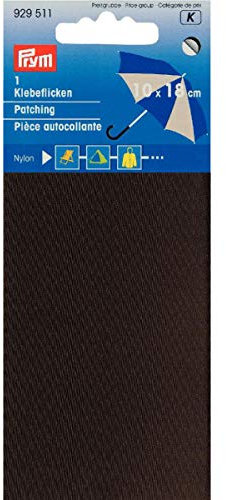 2 Stück Selbstklebende Nylon 6,5 x 14 cm Reparatur Regenbekleidung Camping Zelte Braun