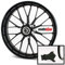 Motoking Felgenrandaufkleber mit Montagetool für Ihr Motorrad / 6 mm/für 10 bis 25 / Farbe wählbar - Schwarz matt
