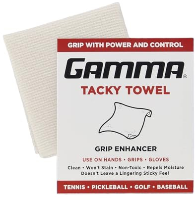 Gamma Tacky Handtuch, Griffverstärker, ideal für Tennis, Golf, Baseball, Fußball, Softball oder Basketball, 20,3 x 12,7 cm
