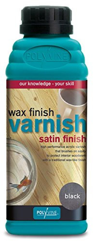 Polyvine - Wax Finish Varnish - Black - 500ML