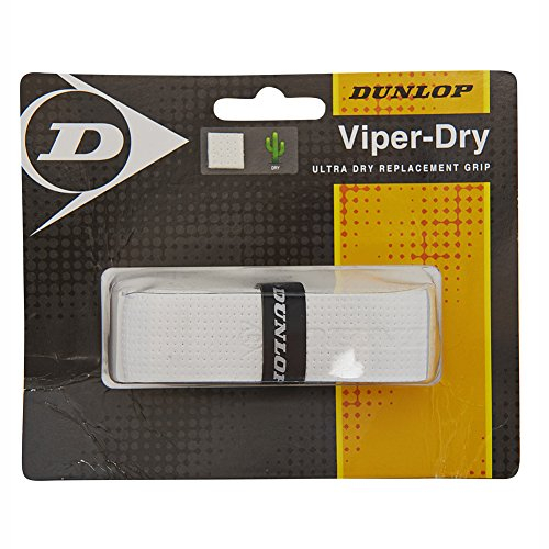 Dunlop Viper Dry Replacement Grip - Weiß, Polyurethan, Tennisschläger-Griff, Griffe, 16435121