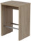 Barhocker Dana Holzwerkstoff Sonoma Eiche, Fußtritt Metall Chrom, 44 x 35 x 66 cm