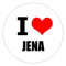 Kiwistar - Autoaufkleber - 5x5 cm - außen klebend - I love Jena für Auto, Laptop, Fahrrad, LKW, Motorrad Aufkleber mehrfarbig JDM Decal Sticker Racing