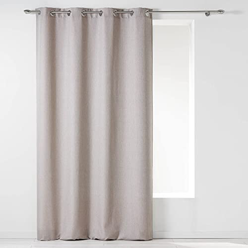 Douceur d'Intérieur, Rideau à Oeillets (140 x 260 cm) Newton Lin, Chambray