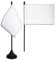 Digni® Drapeau de Table Unicolore Blanc, Mini Drapeau - 10 x 15 cm