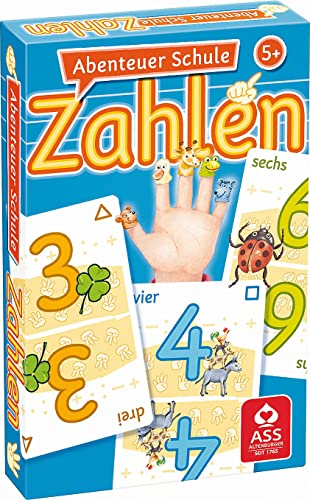 ASS Altenburger 22572841 - Abenteuer Schule - Zahlen, Kartenspiel, Lernspiel
