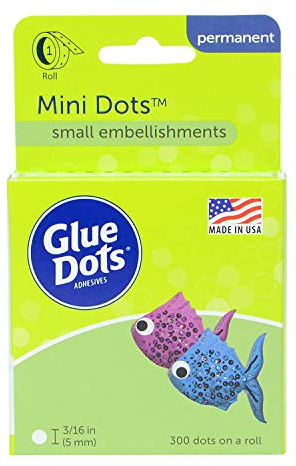 Mini Glue Dots 3/16 (300 Dots/Pkg) Packaging may vary