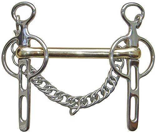 Harry´s Horse Liverpoolkandare 2 Schlüssellöcher 14mm Gold Messing, Größe:12.5