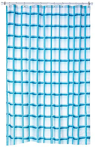 Kela, Duschvorhang „Laneta“, Vinyl, türkis, 180 x 200 cm