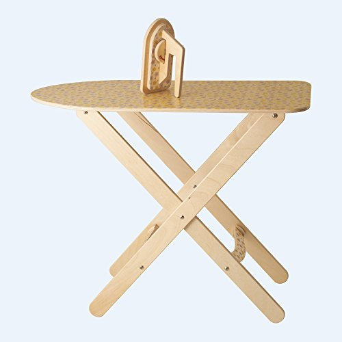 Dida - Kleines Holz-Bügelbrett Mit Bügeleisen, Spiel Der Imitation, Haushaltsspielzeug, Interessant Für Den Kindergarten Und Die Kinderkrippe