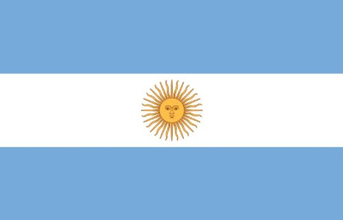 Flaggenking Argentinien Flagge/Fahne, mehrfarbig, 150 x 90 x 1 cm, 17001