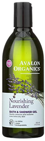 Avalon Organics Lavender Bath and Shower Gel, 350 ml (Pack of 5)