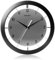 Seiko St James Wanduhr, gebürstetes Metall, 27,9 cm, Schwarz