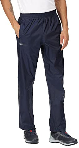 Regatta Herren Pack-It Regenhose für Herren, Blau (marine), 44-46 EU (Herstellergröße: S )
