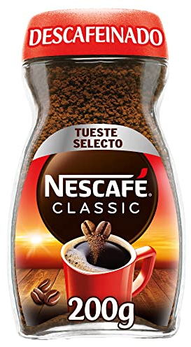 Nescafé Classic Café Soluble, Descafeinado, 200g