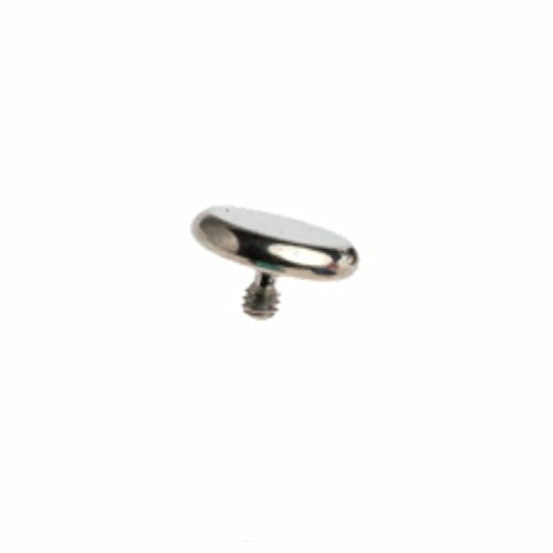 eeddoo Dermal Anchor Flat Disk Silber Titan 4 mm