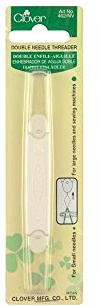 Clover Double Needle, Needle Threaders, Included