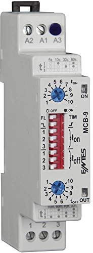 ENTES 101585 MCB-9 Zeitrelais Multifunktional 24 V/DC, 24 V/AC, 230 V/AC 1 St. Zeitbereich: 0.1 s - 30 h 1 Wechsler