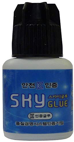 SKY Wimpernkleber (2 x 5ml, Farbe: SCHWARZ) klassischer Kleber, Trocknungszeit: 3-4 Sekunden, 6-7 Wochen Haftkraft, sehr beständig, für professionelle Wimpernverlängerung, Extension Glue