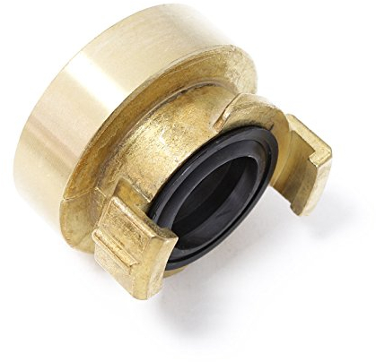 Wiltec Schlauchtülle aus Messing DN38 (1 1/2) Innengewinde Schnellkupplung für Wasserschlauch Schlauchverbinder Gartenschlauch