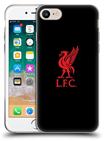 Head Case Designs Offizielle Liverpool Football Club Logo Rot Und Schwarz Liver Bird Gelhülle [Militärischer Schutzgrad] Kompatibel Mit Apple iPhone 7/8 / SE 2020 & 2022 Und Kompatibel Mit MagSafe