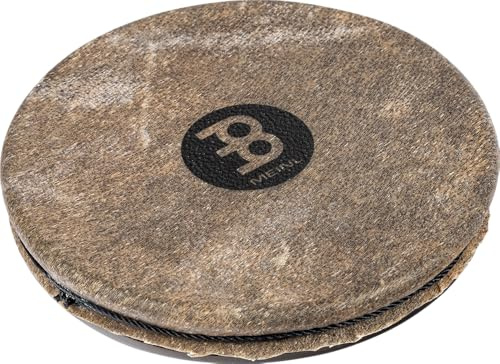 Meinl Percussion Headed Spark Shaker - Shaker Incurvé avec Peeau de Chèvre pour une Hauteur Ajustable - Instrument de Musique - Acier, Noir (SH18)