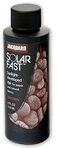 Jacquard SolarFast Dye - 8oz - Brown - Create Remarkably Detailed Photographs, Photograms, and Shadow-Prints on Paper or Fabric - Made in USA