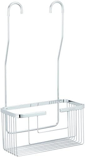 Portagel cesta de ducha y bañera sin taladros ligera con acabado en cromo brillo