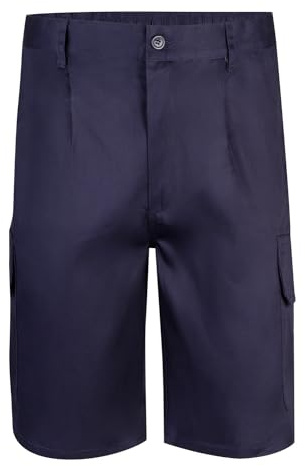 Velilla 344 - Bermudas multipoches (taille 38) couleur bleu foncé