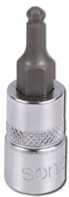 Sonic 8103704 Bit Stecknuss Hex Ball, 1/4-Zoll, 4 mm