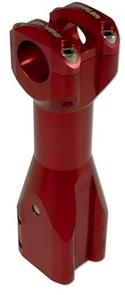 Lenkerklemme Doppler für MBK Booster/Yamaha BWs, rot eloxiert