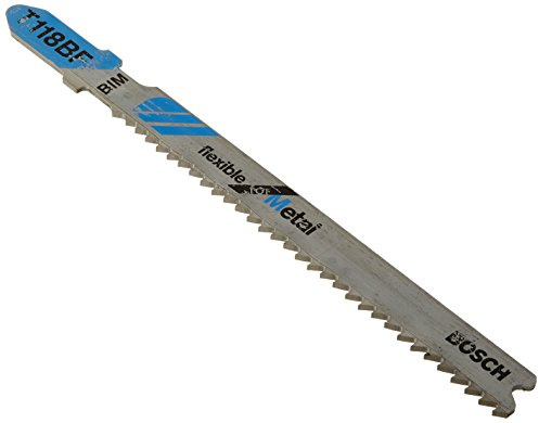 Bosch 25x Stichsägeblatt T 118 BF Flexible for Metal (für Stahlbleche, Professional Zubehör Stichsäge)
